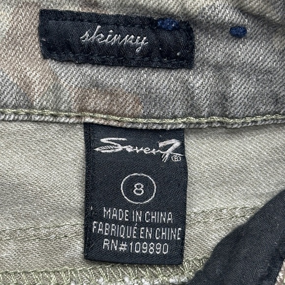 Seven7 Olive Camo Skinny Jeans women’s‎ size 8 (D40) - Picture 6 of 10